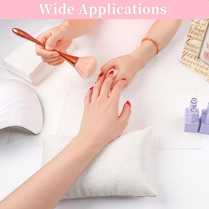 125PCS 일회용 네일 아트 테이블 매트, 방수 네일 팁 아트 테이블 타월 매트, 아크릴용 3겹 네일 냅킨, 네일 아트 매트 종이 시트, 네일 팁 살롱 매니큐어용 아트 방수 패드