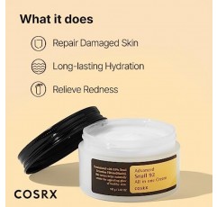 COSRX 달팽이 뮤신 92% 모이스처라이저 3.52oz/ 100g, 건조하고 민감한 피부를 위한 데일리 리페어 페이스 젤 크림, 동물 테스트 안 함, 파라벤 없음, 황산염 없음, 프탈레이트 없음, 한국 스킨케어