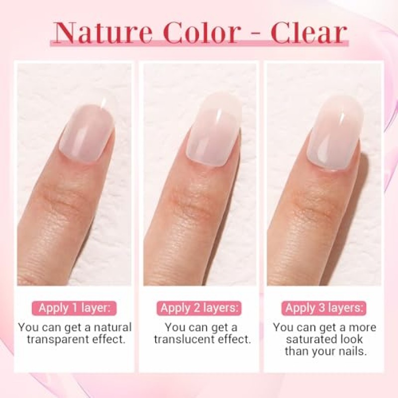 AZUREBEAUTY 네일 수리 키트 부서지고 갈라진 약한 손톱을 위한 투명한 크리스탈, 이상적인 솔루션 비상용 간편 퀵픽스 딥 파우더 28g 1Oz 네일 파일 네일 버퍼가 포함된 속건성 수리 접착제 10ml