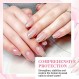 AZUREBEAUTY 네일 수리 키트 부서지고 갈라진 약한 손톱을 위한 투명한 크리스탈, 이상적인 솔루션 비상용 간편 퀵픽스 딥 파우더 28g 1Oz 네일 파일 네일 버퍼가 포함된 속건성 수리 접착제 10ml
