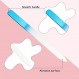 12개 유리 네일 파일 크리스탈 네일 파일 양면 손톱 파일 매니큐어 손톱 파일 매니큐어 네일 케어용 케이스 포함(모듬 색상)