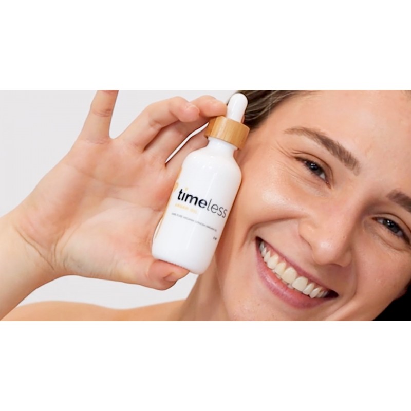 Timeless Skin Care 아르간 오일 100% 순수 - 2 온스 - 건성 피부, 머리카락 및 손톱 치유 및 복구 - 비타민 E 함유 - 천연 성분 - 건성 및 중성 피부 타입에 권장