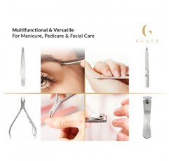 남성용 및 여성용 남성용 매니큐어 세트(14개) 전문 남성용 그루밍 키트 - 스테인레스 스틸 매니큐어 도구 - 네일 케어 및 풋 케어용 페디큐어 키트