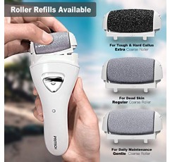 전기 발 굳은살 제거제 충전식, 휴대용 전자 발 파일 페디큐어 도구, 전기 굳은살 제거 키트, 전문 페디 발 관리 죽은 사람에게 적합, 딱딱하고 갈라진 건성 피부 이상적인 선물…