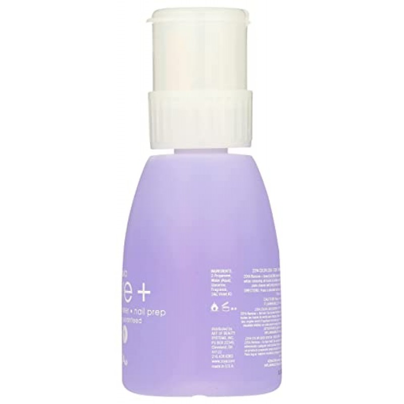 ZOYA 리무버 플러스 3 in 1 포뮬러 - 액상 폴리시 리무버, 네일 클리너, 네일 준비, 8 Fl Oz