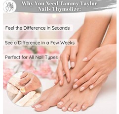 Tammy Taylor Thymolize 솔루션 | 건강한 손톱 및 발톱 관리 | 엑스트라 스트렝스 리퀴드 드랍스 트리트먼트 | 손톱이 더 강하고 건강하게 자라도록 복구하는 데 도움이 됩니다 | 노큐어 네일 래커와 페어링 | 2팩