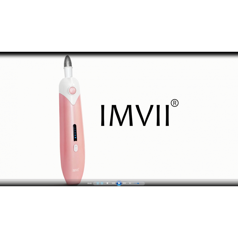 IMVII 5 속도 무선 전문 매니큐어 페디큐어 키트, 전기 네일 파일 세트, 전기 네일 드릴 머신, 더스트 브러쉬가 포함된 네일 그라인드 트림 폴란드어용 핸드 풋 케어 도구
