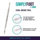 TRIM Simply Foot Ingrown Toenail Kit – 스테인레스 스틸 발톱 니퍼 및 스테인레스 스틸 듀얼 엔드 파일 포함 – 사용하기 쉬운 발 관리 도구 – 남성 및 여성용 – 실버 – 2피스 세트