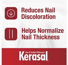 변색되고 손상된 손톱을 위한 티트리 오일 함유 Kerasal Renewal 네일 리페어 솔루션, 0.33온스(1팩)
