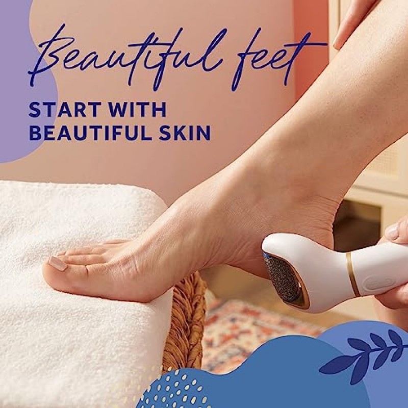 발용 다이아몬드 크리스탈이 포함된 Amopé® Pedi Perfect® 전자 발 파일, 단단하고 죽은 피부 제거 - 1개