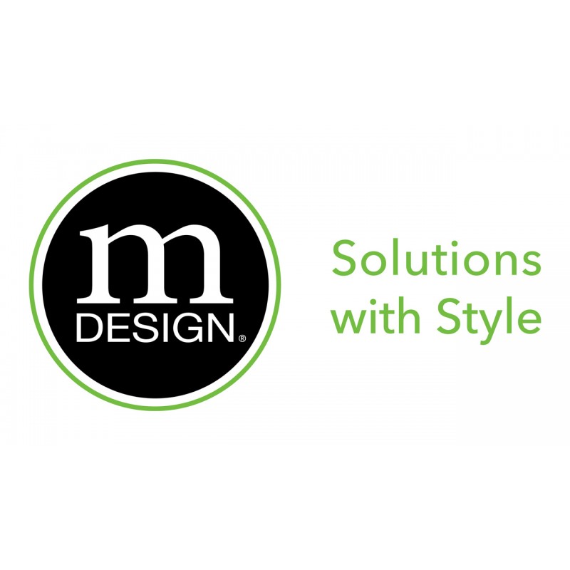 mDesign 플라스틱 메이크업 수납 정리함 캐디 토트, 분할된 바구니통, 욕실용 손잡이, 아이섀도 팔레트 고정, 매니큐어, 브러쉬, 샤워 필수품, 소형, 뤼미에르 컬렉션, 2팩, 투명