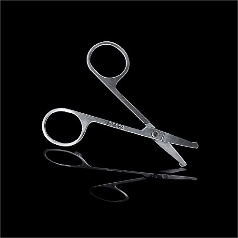 MANSCAPED® 가위 2.0 강화 스테인리스 스틸 남성용 네일 키트, 손톱깎이, 안전 가위, 핀셋 및 네일 파일, 여행용 매니큐어 페디큐어 세트, 컴팩트 케이스가 포함된 4피스 럭셔리 그루밍 키트