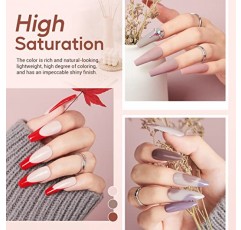 AZUREBEAUTY 31-in-1 딥 파우더 네일 스타터 키트, 브라운 누드 핑크 그레이 아크릴 디핑 파우더 20 라이트/다크 트렌드 색상 전문 세트, 재활용 트레이 시스템 및 리퀴드 탑/베이스 코트 활성제, 프랑스 네일 아트 매니큐어 DIY 살롱용