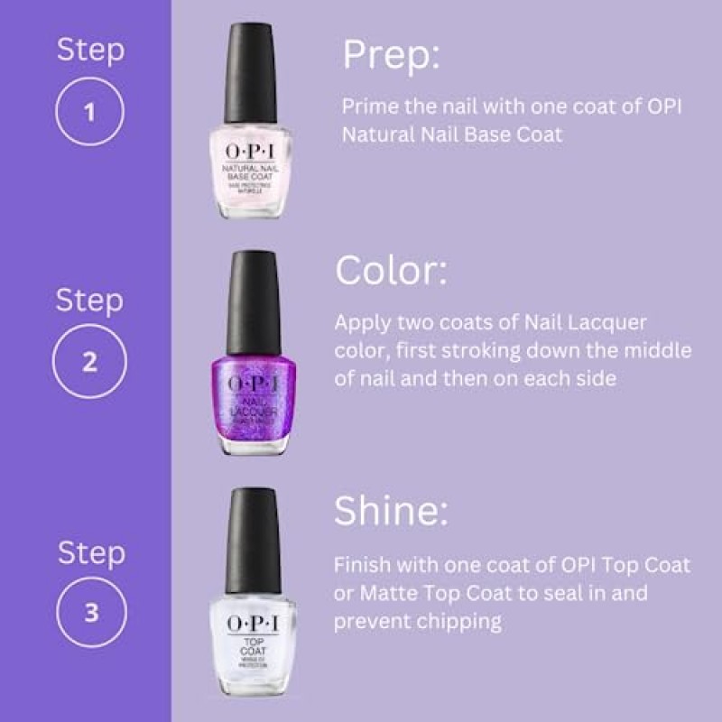 OPI 네일 래커, 쉬어 & 쉬머 마감 뉴트럴 매니큐어, 최대 7일 지속, 칩 방지 및 속건성, 2023 가을 컬렉션, Big Zodiac Energy, Gemini and I, 0.5fl oz