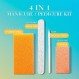 4-in-1 일회용 페디큐어 키트, 발용 페디큐어 도구, 살롱 수준의 네일 케어를 위한 완전한 페디큐어 키트, 네일 버퍼, 경석, 네일 파일 및 나무 스틱 포함, 12개 팩 - Joya Mia