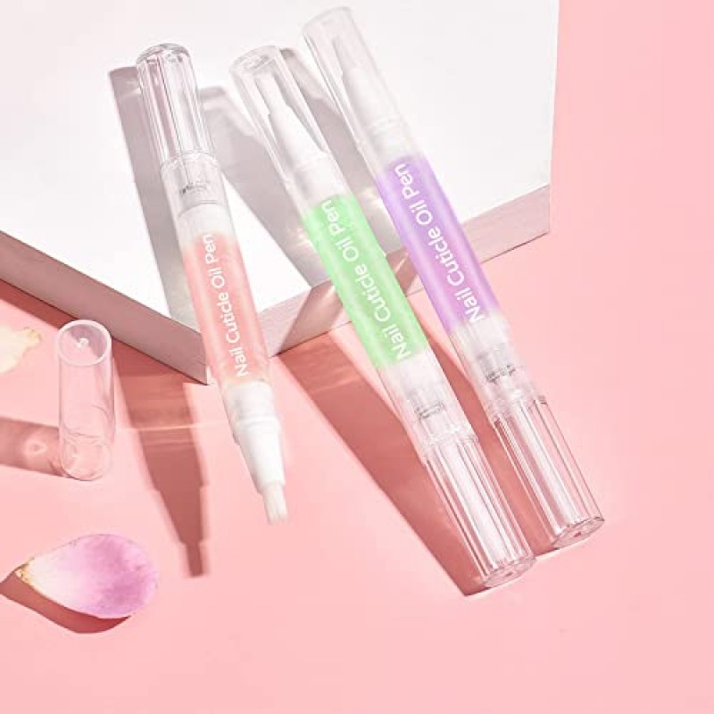 SULLMAR 28pcs 네일 큐티클 오일 펜 젤 네일 오일 펜 네일 영양 폴란드어 비타민 함유 모이스춰 라이징 젤 매니큐어 수리 펜 젤 네일 케어