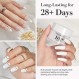 AZUREBEAUTY 클리어 & 화이트 딥 파우더 네일 키트, 28g/1Oz 15개 필수 디핑 빌드 파우더 기본 포함 딥 파우더 리퀴드 세트 초보자를 위한 탑 & 베이스 코트 본드 액티베이터 네일 매니큐어 살롱 홈