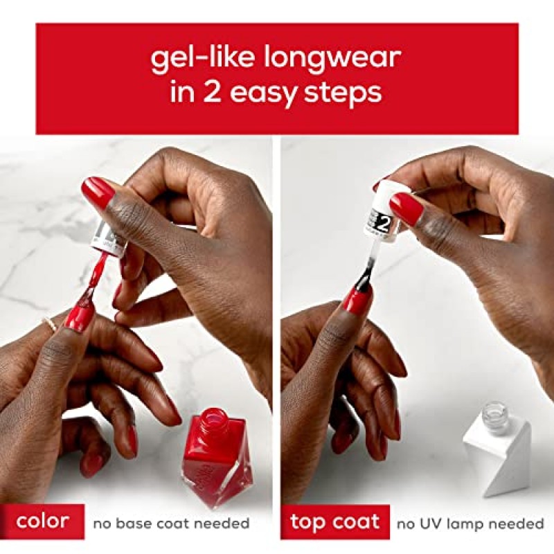 essie gel couture, 오랫동안 지속되는 매니큐어, 8가지 무첨가 비건, 패션 프리덤, 그레이, 태슬 프리, 0.46 fl oz