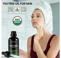 Fiora Naturals의 티트리 에센셜 오일 - 100% 순수 유기농 오일, 얼굴, 모발, 피부, 여드름, 두피, 발 및 발톱용. 멜라루카 알터니폴리아, 1온스/30ml