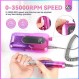Saviland Electric Nail Drill Kit - 아크릴 네일용 전기 네일 EFiles 드릴 비트 포함 35000RPM 네일 아트 제거용 샌딩 밴드 네일 케어 충전식 페디큐어 키트 매니큐어 세트 홈