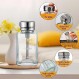 Lallisa 2 Pcs 6 Oz/ 180 ml 금속 플립 커버가있는 투명 펌프 디스펜서 병 유리 매니큐어 리무버 푸시 다운 디스펜서 병 메이크업 리무버 용 리필 형 푸시 다운 펌프 디스펜서 프레스 컨테이너