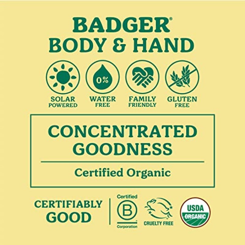 Badger 유기농 큐티클 케어 밤 - 시어 버터가 함유된 천연 네일 케어 크림, 비타민이 풍부한 바다사매나무 추출물이 건조하고 갈라지는 큐티클을 강화, 진정 및 복원하는 데 도움 – 가벼운 감귤 향 - .75온스