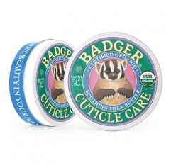 Badger 유기농 큐티클 케어 밤 - 시어 버터가 함유된 천연 네일 케어 크림, 비타민이 풍부한 바다사매나무 추출물이 건조하고 갈라지는 큐티클을 강화, 진정 및 복원하는 데 도움 – 가벼운 감귤 향 - .75온스