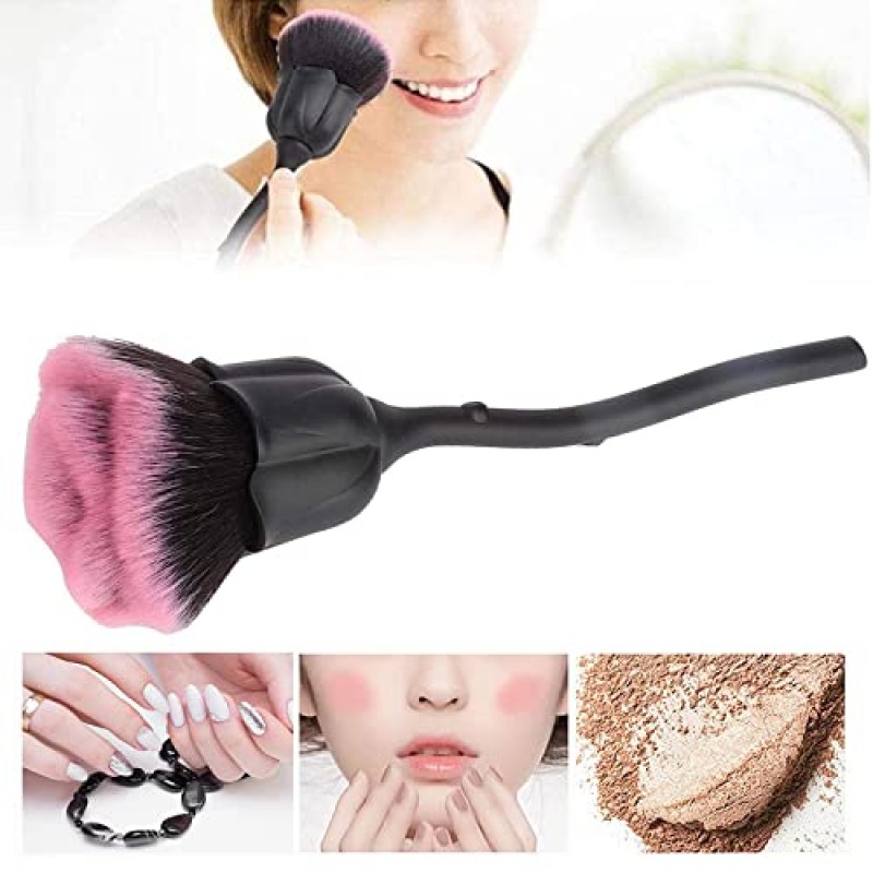 DANNEASY 2pcs 네일 더스트 브러쉬 로즈 네일 브러쉬 청소용 더스트 네일 파우더 브러쉬 네일 더스터 메이크업 블러쉬 브러쉬 아크릴 네일 아트 브러쉬 네일 도구 키트