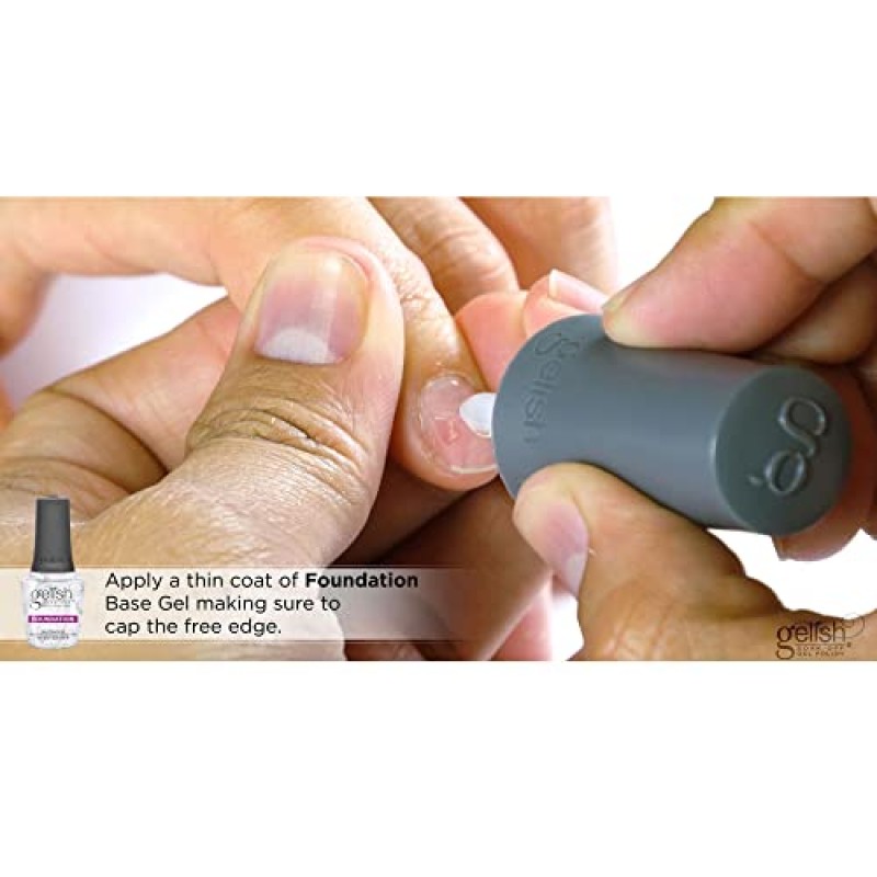 Gelish Terrific Trio Essentials 15mL Basix 케어 속오프 매니큐어 젤 매니큐어 키트(파운데이션, pH 본드 및 탑 잇 오프 젤 포함)