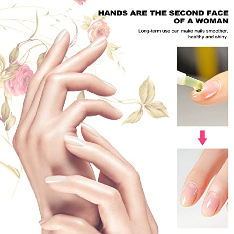 Fokostar 15개 향기 큐티클 오일 펜 세트 - 네일 복구 및 성장, 건성 피부용 전문 매니큐어 키트, 2.8 fl oz