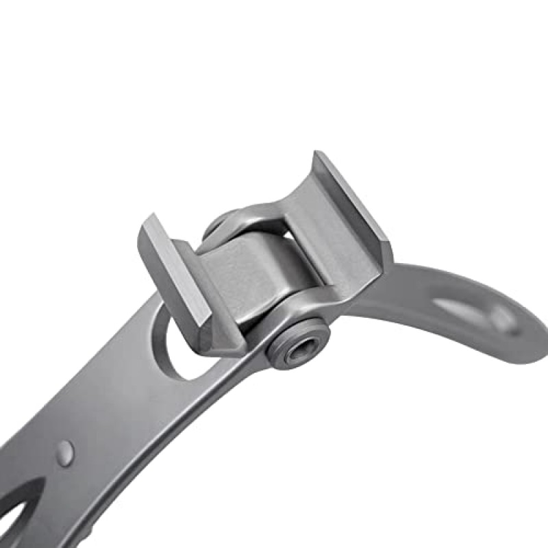 두꺼운 손톱용 VOGARB 손톱깎이 넓은 턱 오프닝 대형 직선 블레이드 남성용, 여성, 성인, 노인, 스테인레스 스틸(플랫 에지-S)을 위한 네일 파일 세트가 있는 플랫 에지 손톱 발톱 커터