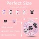 140 Pcs 네일 참, TemBelle Slime, 네일 아트 장식 용품, DIY 아트 네일, 헤어 클립, 냉장고 자석, 드레스업 및 전화 케이스 등을 위한 수지 플랫백 3D 네일 참