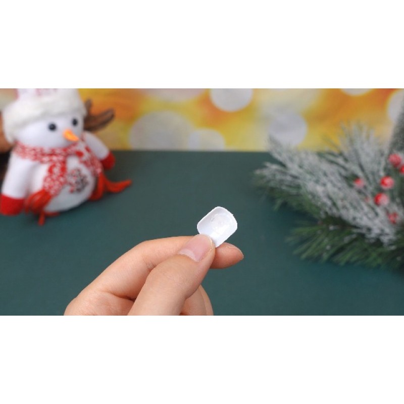 384 Pcs 가을 추수 감사절 크리스마스 프레스 손톱 가짜 손톱 인공 가짜 손톱 팁 여성용 전체 커버 (눈송이)