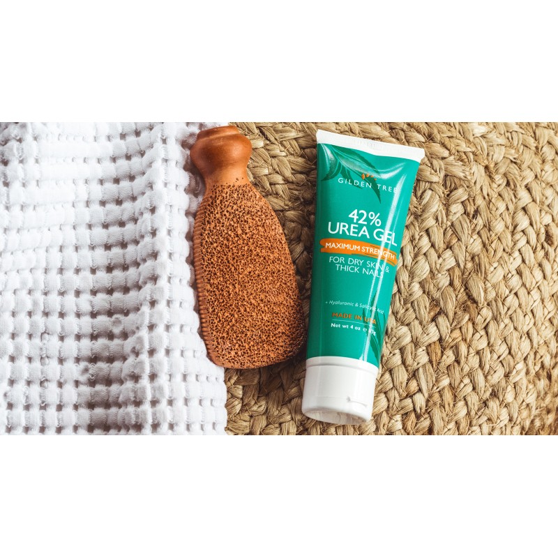 굳은살 제거 젤 + 발 스크러버 키트 - 건조하고 갈라진 발뒤꿈치를 위한 페디큐어 도구