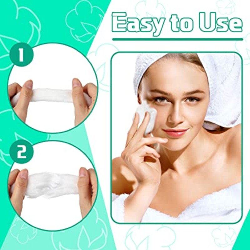 살롱 면 은색 면 코일용 Mixweer 면 롤 520피트 청소, 피부 관리, 매니큐어, 살롱 면 코일 1800g, 사용하기 쉬운 2파운드 면 코일