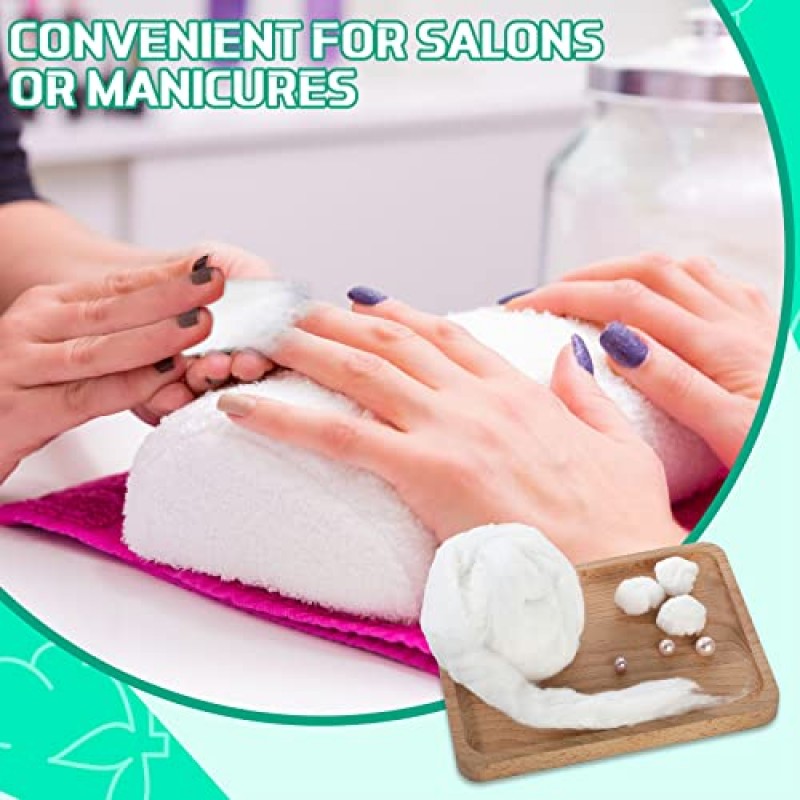 살롱 면 은색 면 코일용 Mixweer 면 롤 520피트 청소, 피부 관리, 매니큐어, 살롱 면 코일 1800g, 사용하기 쉬운 2파운드 면 코일