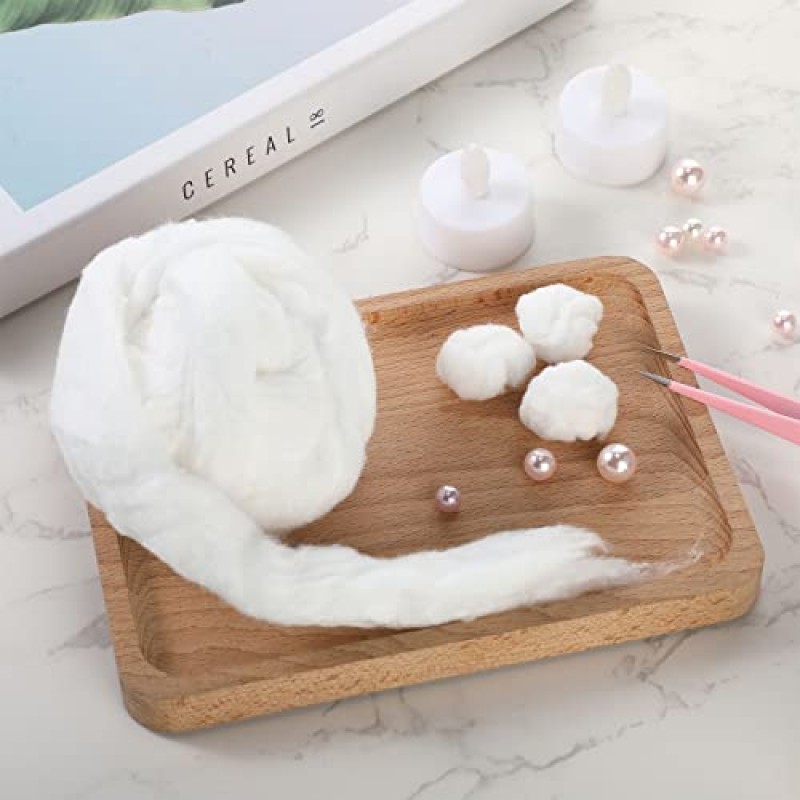 살롱 면 은색 면 코일용 Mixweer 면 롤 520피트 청소, 피부 관리, 매니큐어, 살롱 면 코일 1800g, 사용하기 쉬운 2파운드 면 코일