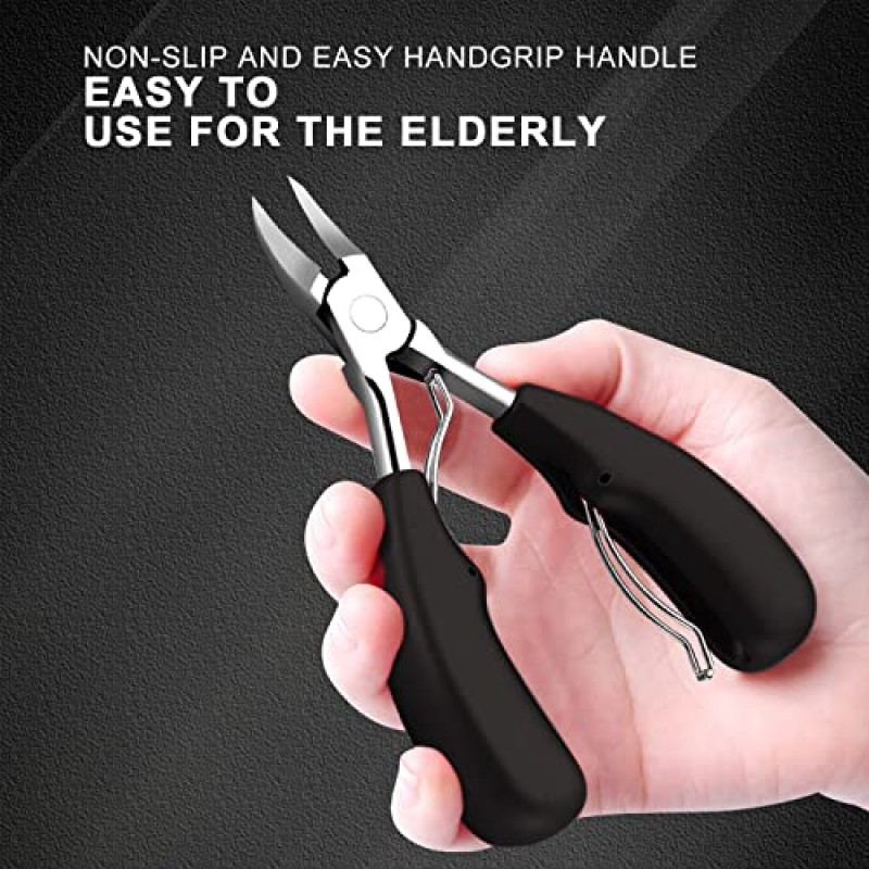 SZCSHOOL 두꺼운 발톱용 발톱깎이, 두꺼운 손톱용 발톱깎이 잡기 편함-노인용 발톱깎이 두꺼운 발톱 노동력 절약, 두꺼운 손톱용 날카로운 손톱깎이