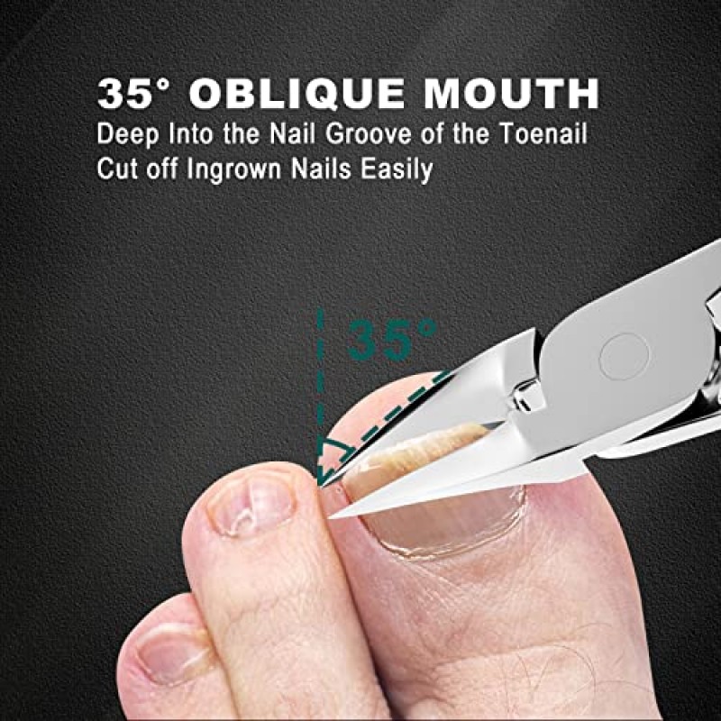 SZCSHOOL 두꺼운 발톱용 발톱깎이, 두꺼운 손톱용 발톱깎이 잡기 편함-노인용 발톱깎이 두꺼운 발톱 노동력 절약, 두꺼운 손톱용 날카로운 손톱깎이