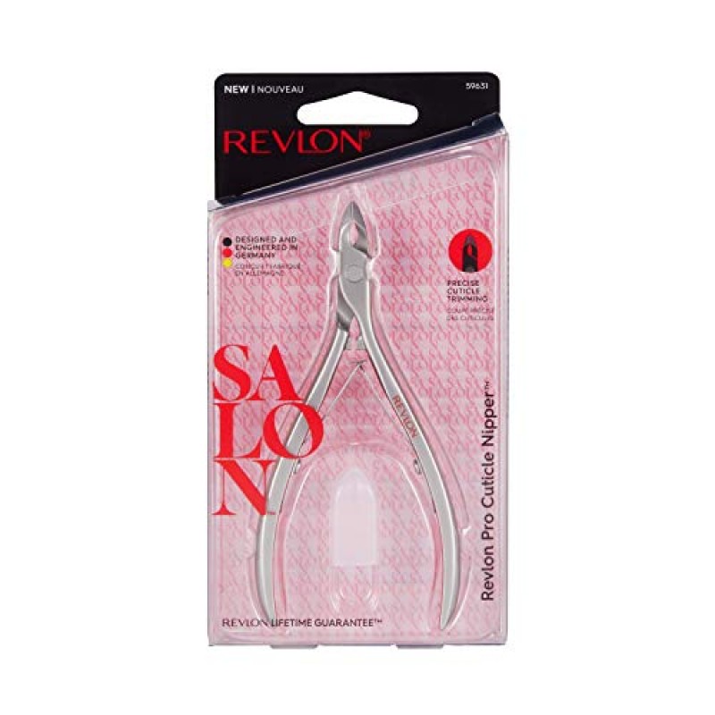 Revlon 큐티클 트리머, 살롱 전문 큐티클 제거 도구, 네일 케어, 울트라 샤프 고정밀 블레이드, 스테인레스 스틸(1팩)