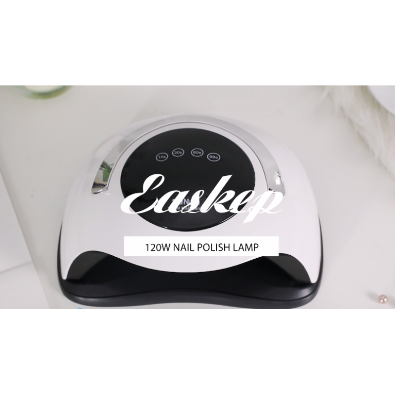 Easkep 120W UV LED 조명 - 젤 폴란드어 건조기 경화 램프 가정 및 미용실을 위한 더 빠른 전문 휴대용 핸들 네일 기계