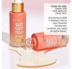 Pacifica Beauty, 얼굴용 글로우 베이비 부스터 세럼, 비타민 C 및 글리콜산, 미백 및 지원, 모든 피부 타입용, 무향, 깨끗한 피부 관리, 비건 및 동물 실험 없음, 1 Fl Oz