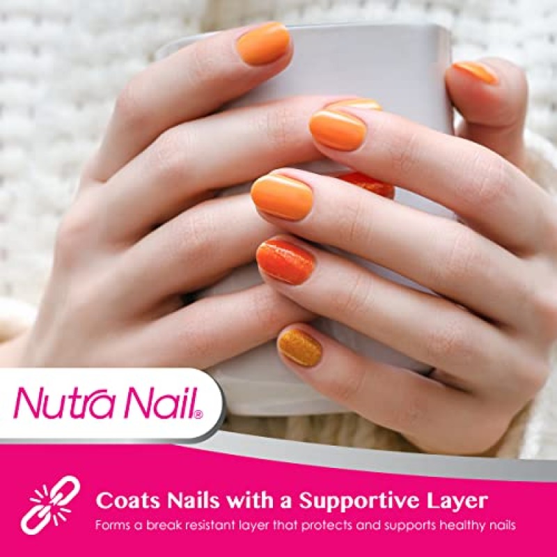 Nutra Nail Invisible Flex Hardener – 부서지기 쉽고 손상된 손톱을 위한 즉각적인 보호 및 회복 투명 젤 쉴드