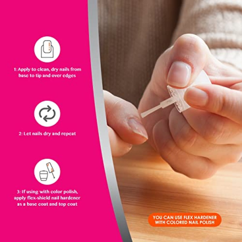 Nutra Nail Invisible Flex Hardener – 부서지기 쉽고 손상된 손톱을 위한 즉각적인 보호 및 회복 투명 젤 쉴드