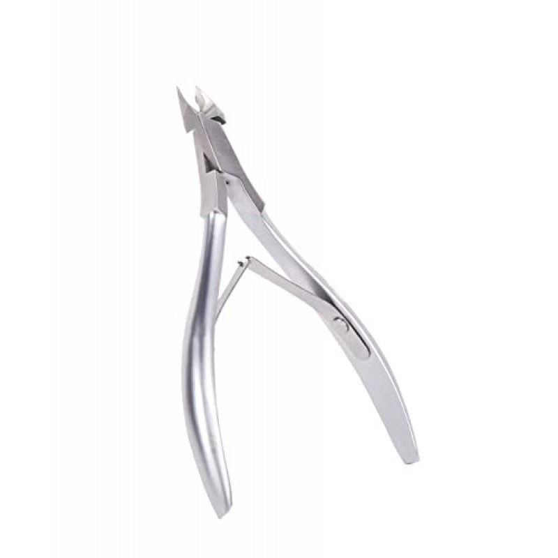 남성 및 여성을 위한 스테인레스 스틸 정밀 큐티클 트리머, 매니큐어 도구용 이중 스프링 샤퍼 큐티클 니퍼, 손톱용 큐티클 커터 살롱 홈 퍼스널 케어 — 1/2 턱