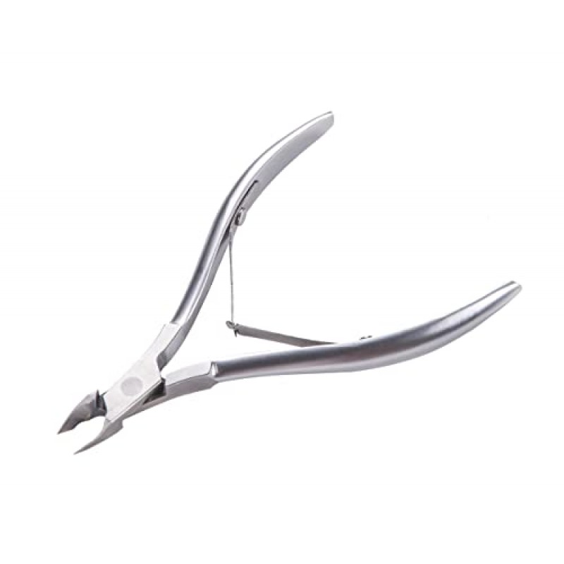 남성 및 여성을 위한 스테인레스 스틸 정밀 큐티클 트리머, 매니큐어 도구용 이중 스프링 샤퍼 큐티클 니퍼, 손톱용 큐티클 커터 살롱 홈 퍼스널 케어 — 1/2 턱