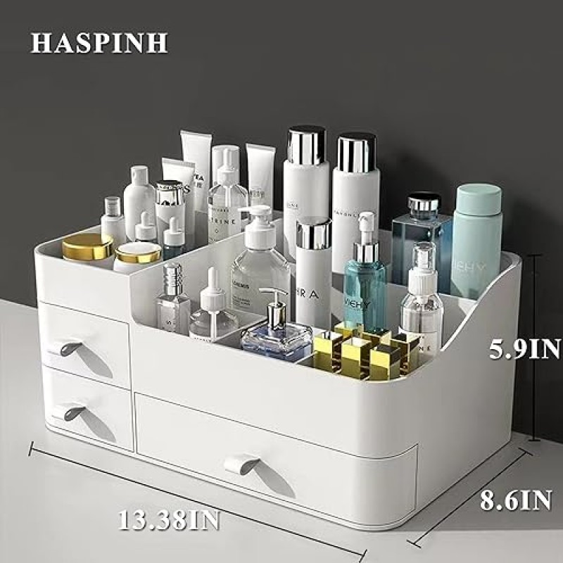메이크업 정리함 및 보관함, 서랍이 있는 대용량 플라스틱 서랍 정리함, 스킨 케어 정리함 쥬얼리, 브러쉬, 립스틱, 매니큐어, 화장대용 화장품 정리함, 욕실 조리대