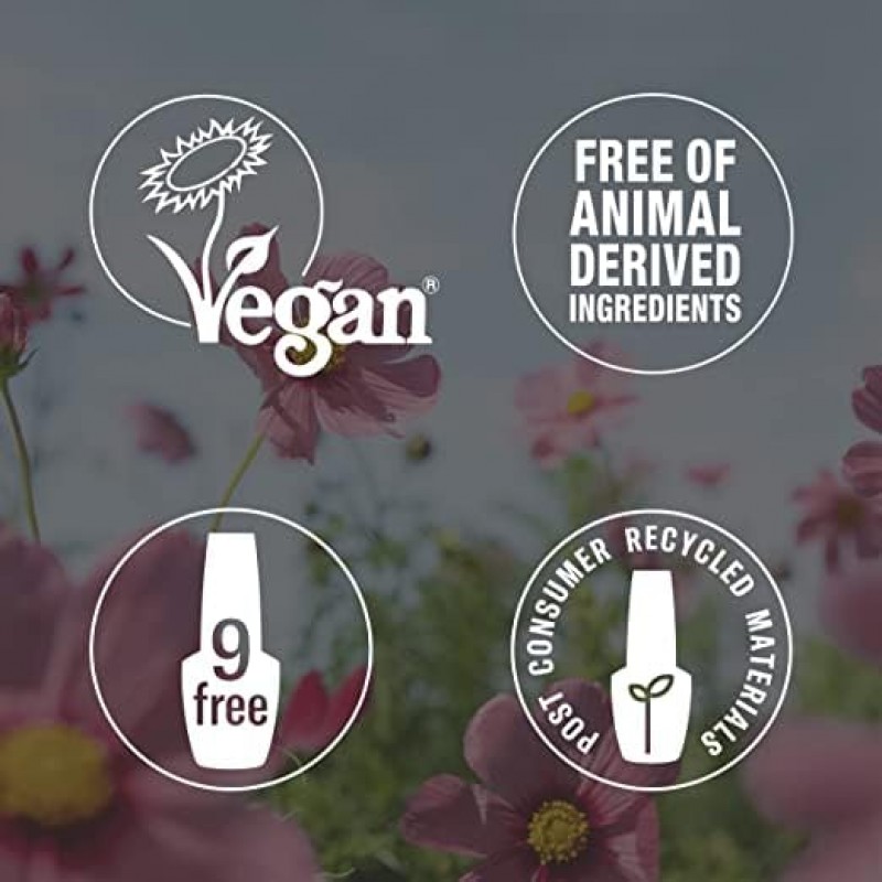 OPI 네이처 스트롱 비건 매니큐어, 탑 코트, 고광택, 천연 유래, 동물 실험을 하지 않은 네일 래커, 0.5 fl oz.