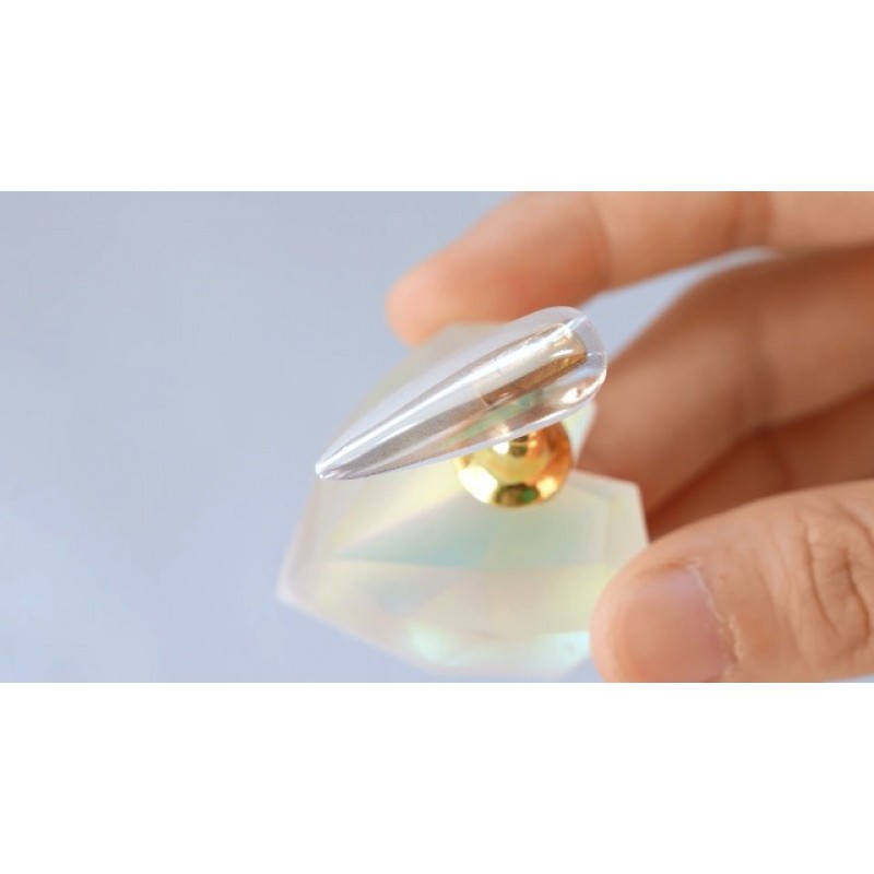 PrettyDiva 화이트 크롬 네일 파우더 - 쉬어 화이트 문라이트 네일 파우더 네일용 펄 운모 파우더 안료, 네일용 문라이트 화이트 크롬 파우더 메탈릭 미러 파우더 매니큐어 안료