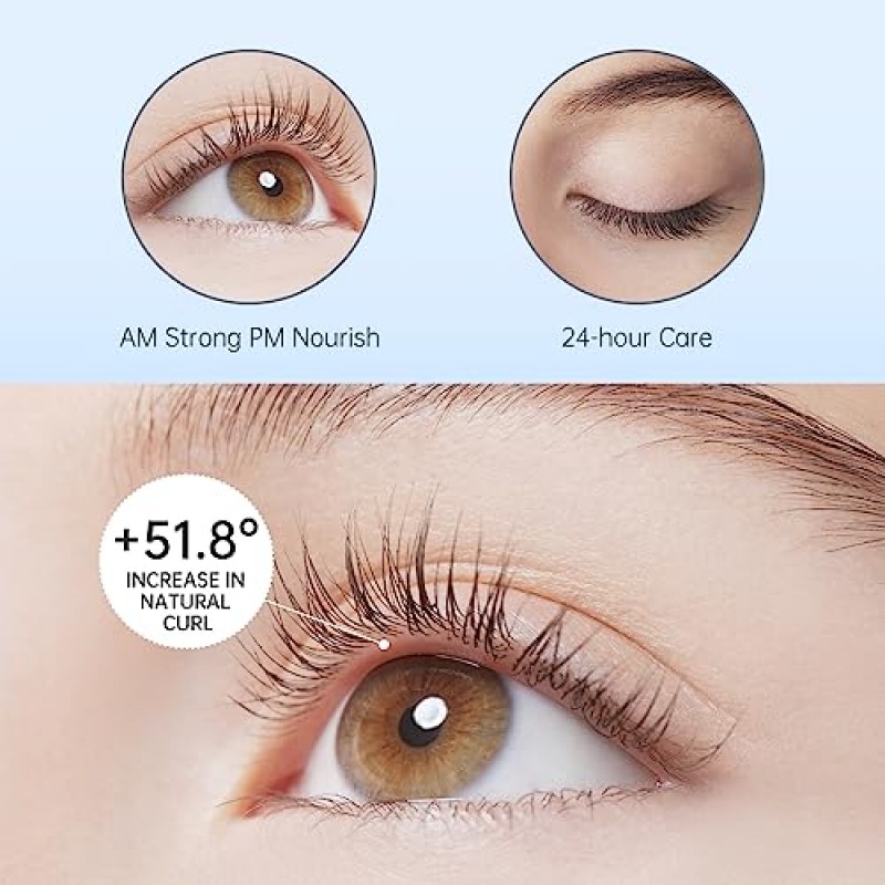 래쉬 세럼 - 자연스럽고 풍성하고 길어 보이는 속눈썹과 눈썹을 위한 속눈썹 성장 세럼 급속하게 자라는 속눈썹을 강화하고 잔인함을 주지 않습니다.
